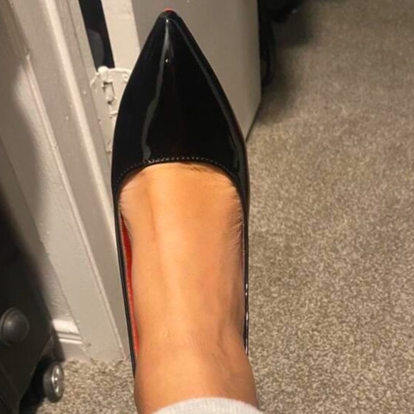 Red Sole Pointed-Toe Patent Leather Heels - Picture 7 of 10